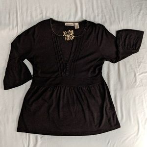 Donna Karan New York Knit Fabric Blouse